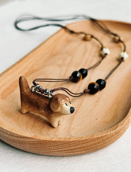 Handcrafted Sausage Dog Necklace
